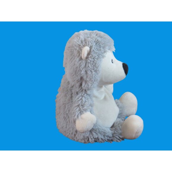 Warmies Microwaveable Plush Gray Hedgehog Toy Heat Pack - Picture 3 of 5